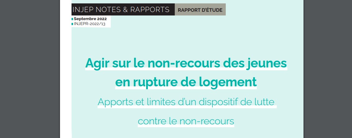 Agir Sur Le Non-recours Des Jeunes En Rupture De Logement - Apports Et ...